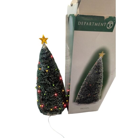 Department 56 Village Accessory Illuminated Mini Christmas Tree With Box - Picture 1 of 7